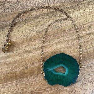 Crystal and gold necklace